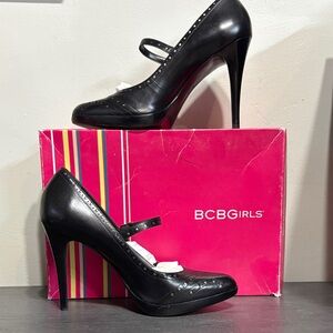 BCBGirls Tuya Black Mary Jane Heels